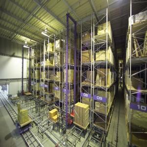 Blue AS/RS System Upright Column Steel Automated Racking Solutions