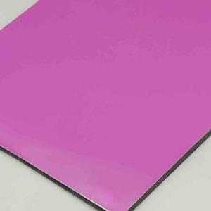 Fuchsia Fireproof Aluminum Composite Panel 48in 96in Acp Aluminum Cladding