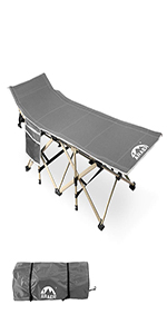 camping bed (grey)