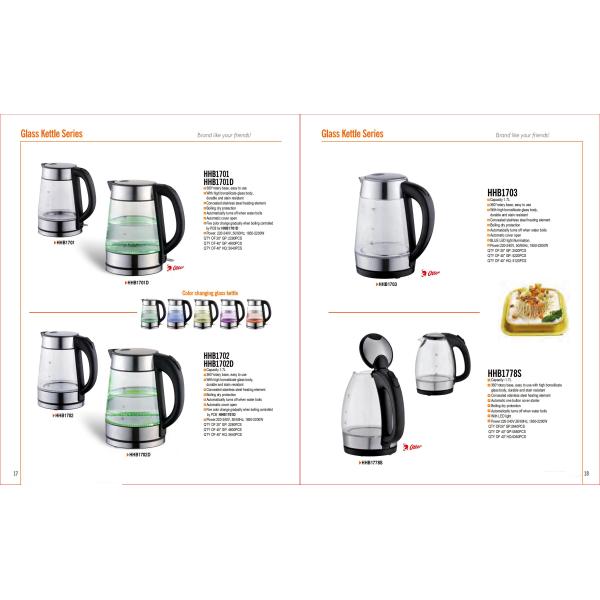 Mechanical Control Electric Glass Kettle Perfect for Household Tea Time