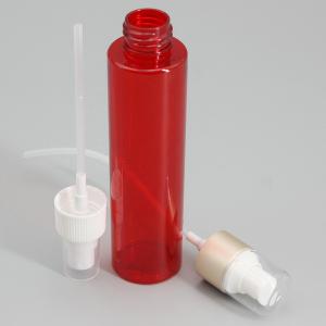 Red Screen Printing 151mm 140ml PET Plastic Spray Bottle