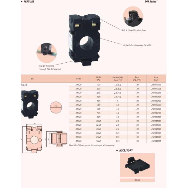 Din Rail Miniature Protection Electrical Current Transformer For Metering