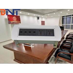 Aluminum Alloy Silver desk hidden flip up socket With 1*RCA Configuration
