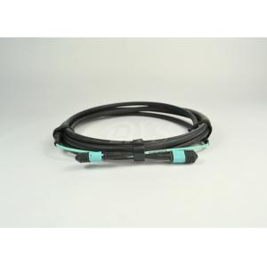 Outdoor 24 Core OM3 MPO / MTP Optical Fiber Trunk Cables Approved ISO9001