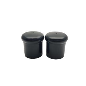 Black 24mm Screw Cap , Mushroom Shape Pet Bottle Closures