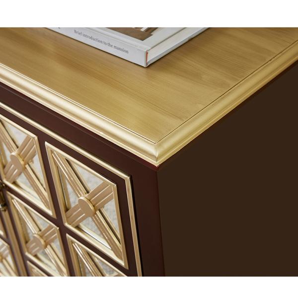 European Neoclassical Hotel Room Cabinets Solid Wood Living Room Against The Wall Storage Cabinet