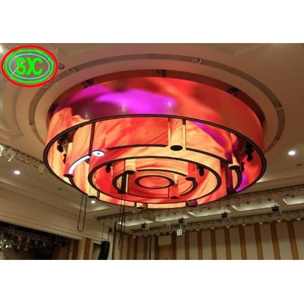 P6 Led Flashing Curve Indoor Full Color LED Display, 27777 Dots Per Square Meter