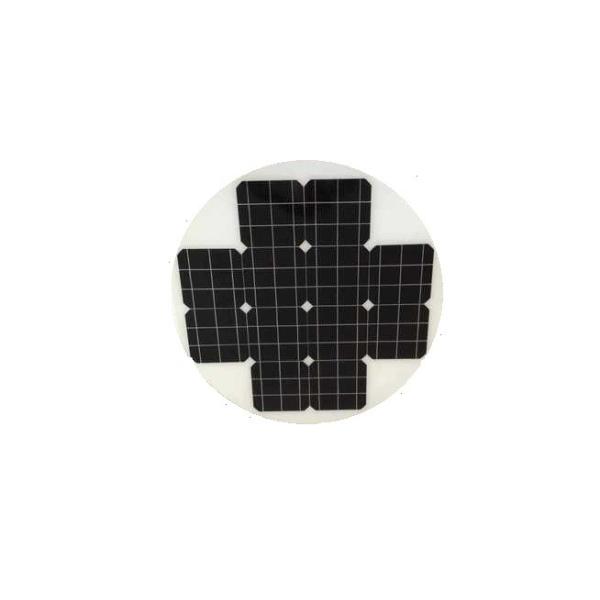Street Light Charger Round Solar Panel , Solar PV Cell High Flame Resistant TPT