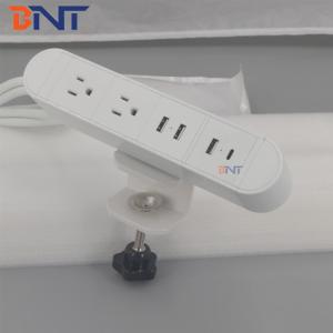 BNT outstnading Simplicity on table socket with USB-C clamped on edage of the