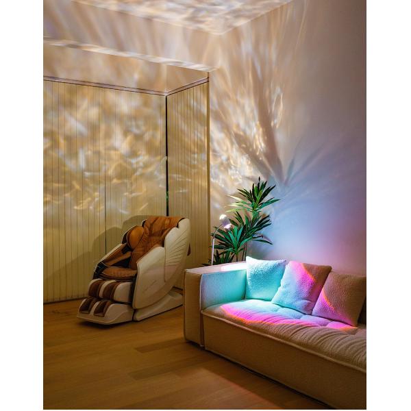 Intelligent Control LED Floor Lamp Water Ripple Design for Coffee Shop or Night Light