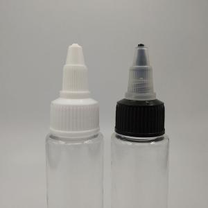 Customized Label Panels Clear Empty Screw Top Liquid Plastic Bottles