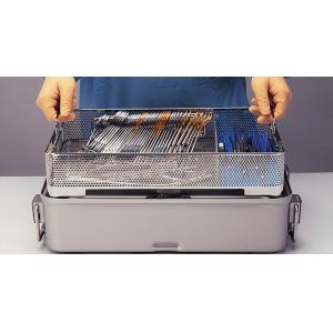 Welded / Perforated Endoscopes Sterilization Trays , Sterilization Baskets
