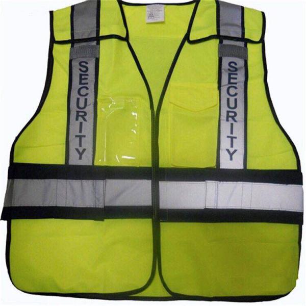 100% Cotton Reflective Safety Vest , High Visibility Safety Vest With Reflective Tape