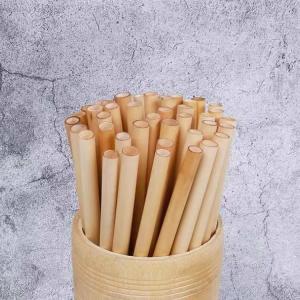 Disposable Natural Reed Drinking Straws 18cm compostable boba straws