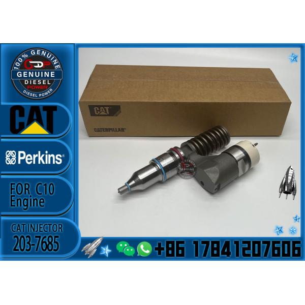Buy Genuine Quality Brand New Diesel Fuel Injector 203-7685 2037685 for CAT Engine C10 ARTICULATED TRUCK WHEELED EXCAVATOR at wholesale prices