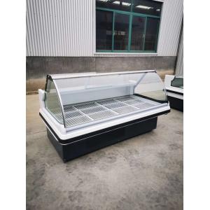 Cooked food display cabinet refrigerated preservation arc glass cover commercial