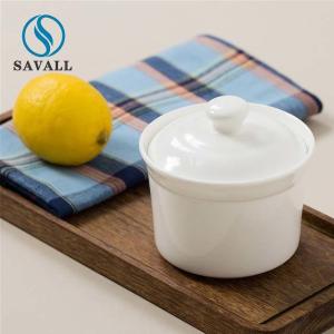 Restaurant Lead Free Waterproof Ceramic Bowl With Lid