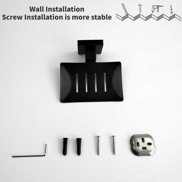 Metal Shower Wall Mounted Soap Dish Shelf Polished