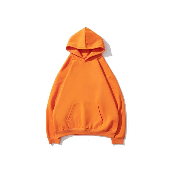 Embroidery Drawstrings Unisex Oversized Plain Cotton Hoodies