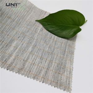 Plain Twill Plain Single / Double Sided Hair Interlining Fusing Knitted