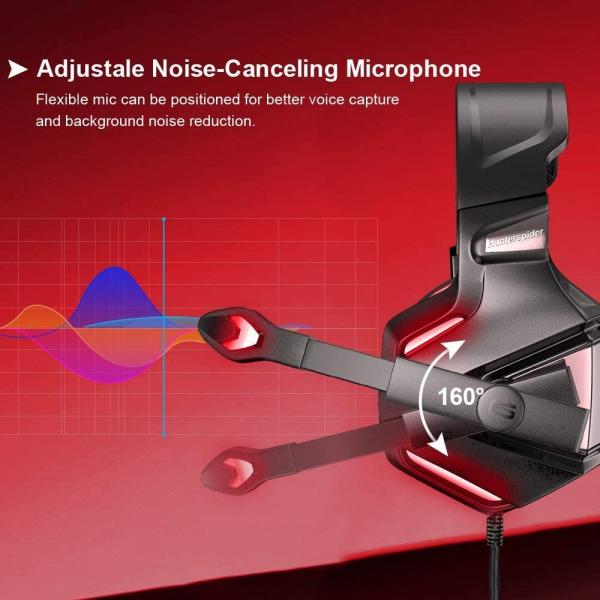 100mA 117dB Hunterspider Noise Cancelling Gaming Headphones