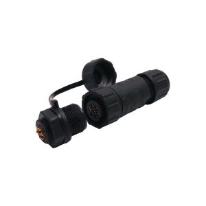 10A Circular Plastic Waterproof Connectors High Power 7pins Assembly Female To