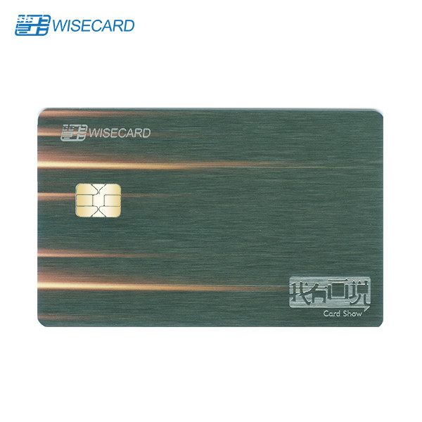86x54x0.76mm Magstripe Metal Contactless Chip Card