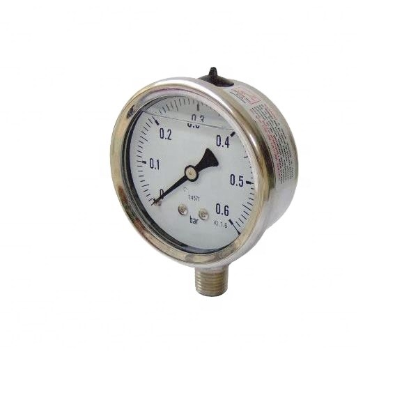 Buy Brass Glycerine Nitrogen Freon Pressure Gauge 60mm / 2.5" at wholesale prices