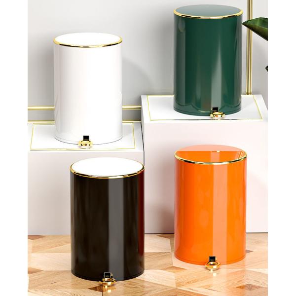 Buy Durable Foot Pedal Garbage Bins Round Kitchen Trash Dustbins at wholesale prices