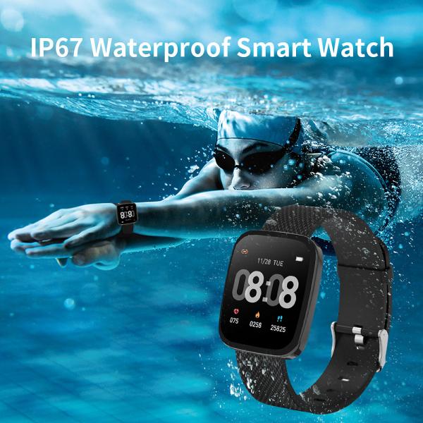 Heart Rates Monitor 1.22" Fitness Tracker Smartwatch