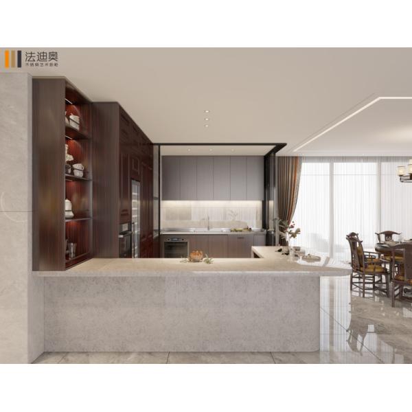 European Stainless Steel Kitchen Cabinets with Space Divider