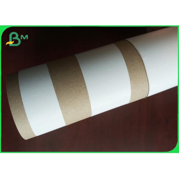 Buy Recycled Kraft Liner White Top 170gsm In 24" 30" Roll Width High Strength at wholesale prices