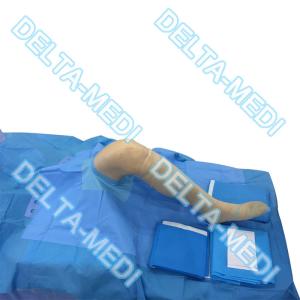China Blue PP PE Disposable Surgical Packs Around Aperture With SMF Disposable Knee Arthroscopy Pack on sale