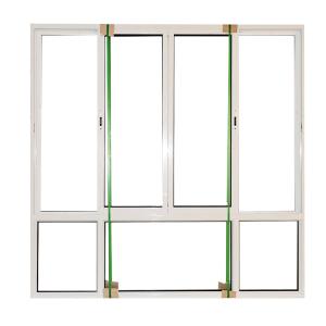 Simple European Style White Aluminium Sliding Windows For Residential