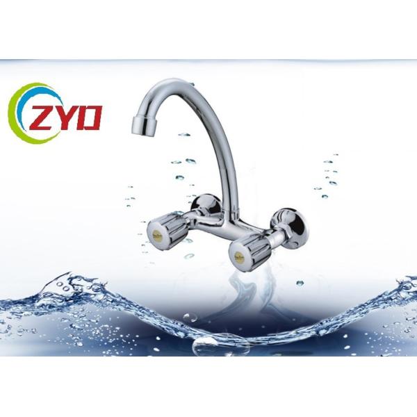 Buy Chrome Cross Water Tap Faucet With Two  Handle Thick Chrome Plated Layer at wholesale prices