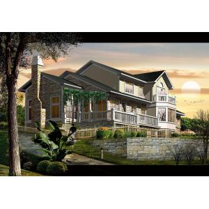 Waterproof Prefab Villa Prefabricated Houses Fireproof High Acoustic Insulation