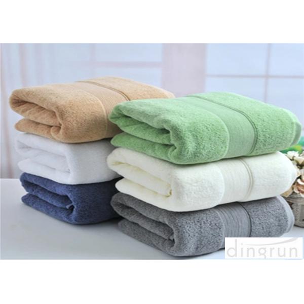 Satin Bamboo Cotton Bath Towels Bright Colored With Multi Sizes