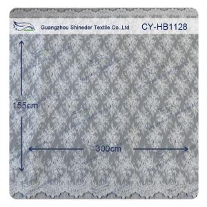 Beautiful Floral Chantilly Lace For Wedding Dress / Ladies Garment