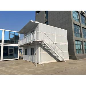 Convenient 5950 mm Folding Container Homes Prefabricated House Office Flat Pack
