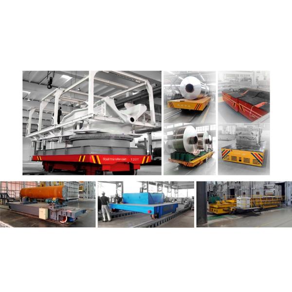 electric transfer cart mounted on the rail 
