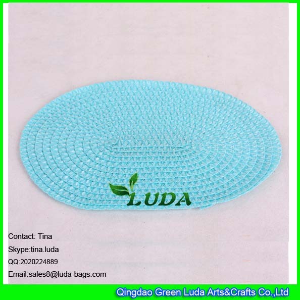Buy LUDA pp straw braided placemat hot sale plastic oval placemats at wholesale prices