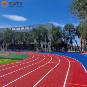 High-Traction Rubberized Athletic Track Surface By Professional Competition