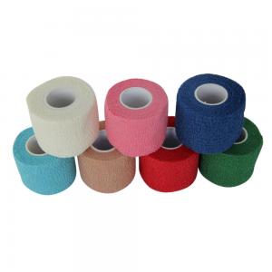 Quality Cotton Self-Adherent Cohesive Elastic Bandage Flexible Wrap Tape for sale