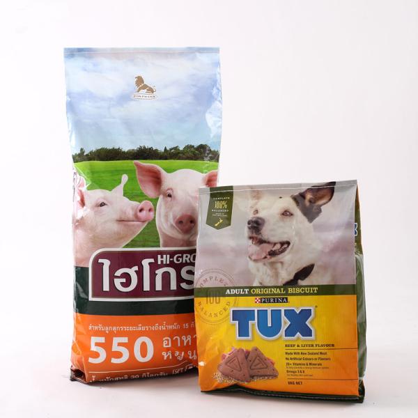 Buy BOPP Laminated PP Woven Feed Bags Back Sealed Type For Soybean / Seed at wholesale prices