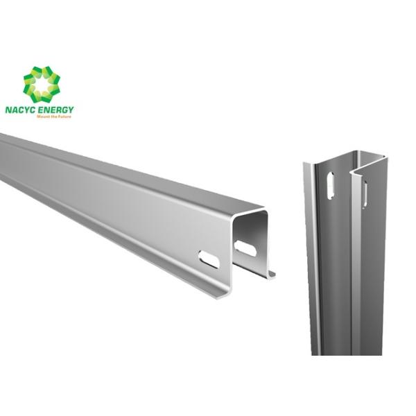 Single Pole Aluminum PV solar Ground Mounting System, Solar plant mount structure