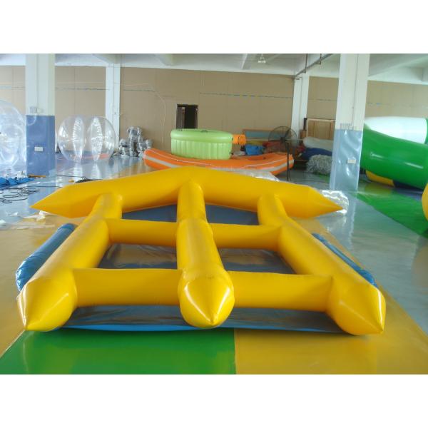 PVC Tarpaulin Inflatable Water Toys / Inflatable Fly Fish Tube For Adult