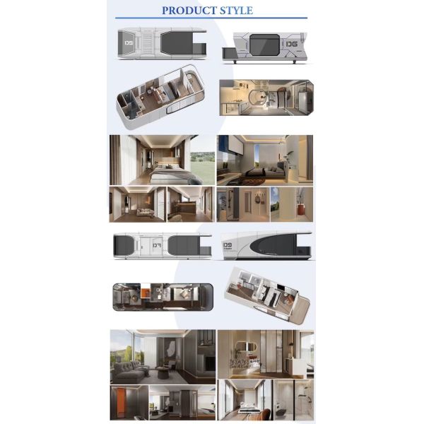 Versatile Modular Capsule House Steel Structure Prefab Capsule House Durable