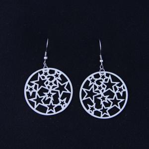 Fashion High Quality Ladies Women Girls Stainless Steel Earrings LEF116