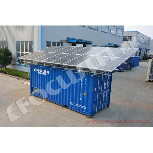 Containerized Cold Room with Lead-Acid Battery Solar Power Panel and Video Inspection