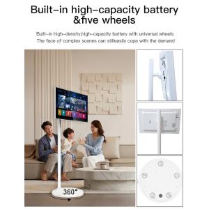 Qtenboard Portable TV Tablet White Cabinet for NO Private Mold Portable Car